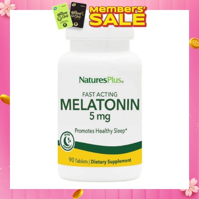 NATURE'S PLUS Fast Acting Melatonin 5mg Dietary Supplement Tablet 90s
