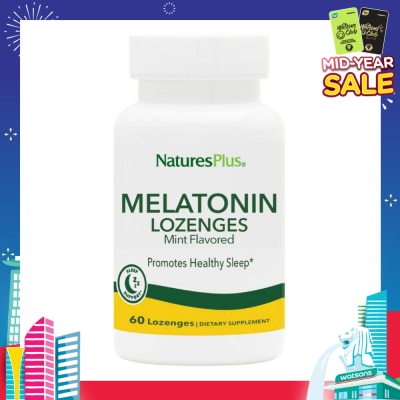 NATURE'S PLUS Melatonin Mint Dietary Supplement Lozenges 60s