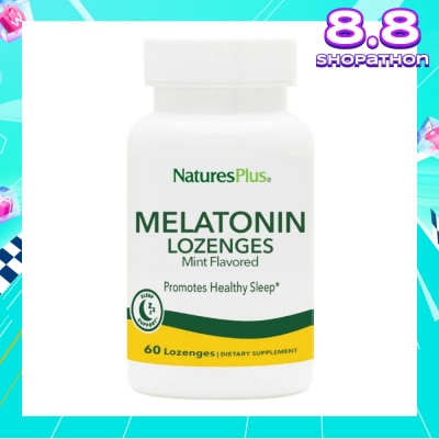 NATURE'S PLUS Melatonin Mint Dietary Supplement Lozenges 60s