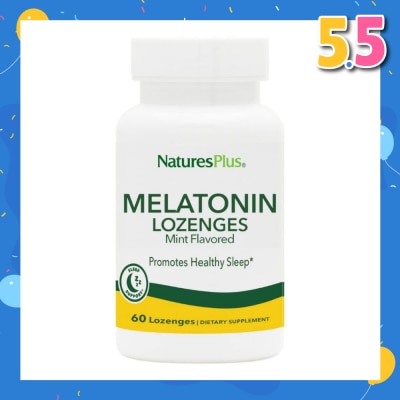 NATURE'S PLUS Melatonin Mint Dietary Supplement Lozenges 60s