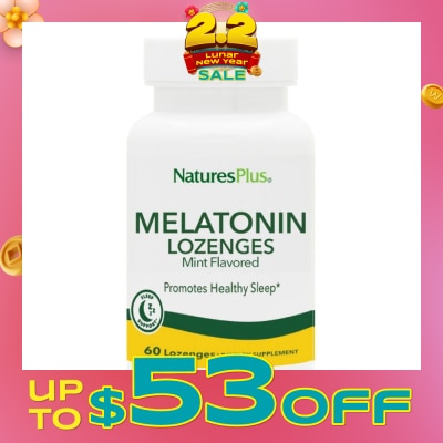 NATURE'S PLUS Melatonin Mint Dietary Supplement Lozenges 60s