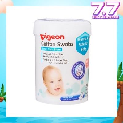 PIGEON Cotton Swabs Thin Stem 200s