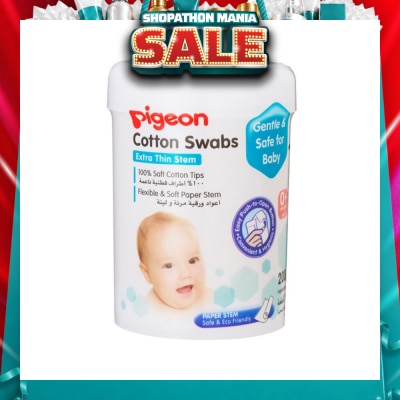 PIGEON - Cotton Swabs Thin Stem 200s