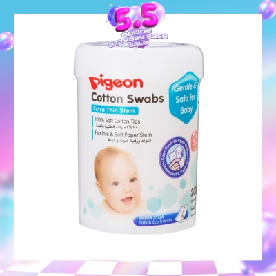 PIGEON - Cotton Swabs Thin Stem 200s