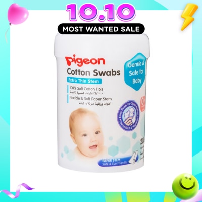 PIGEON Cotton Swabs Thin Stem 200s image