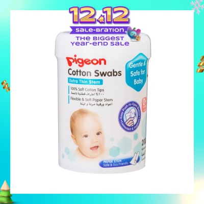 PIGEON Cotton Swabs Thin Stem 200s