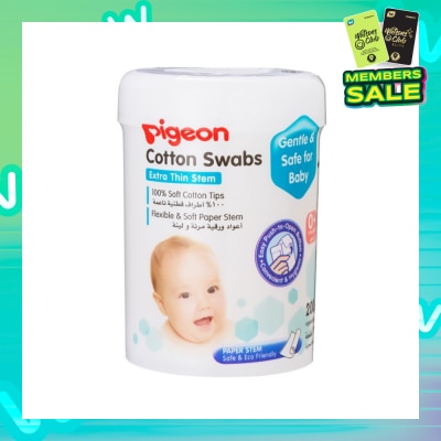PIGEON Cotton Swabs Thin Stem 200s