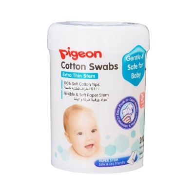 PIGEON Cotton Swabs Thin Stem 200s