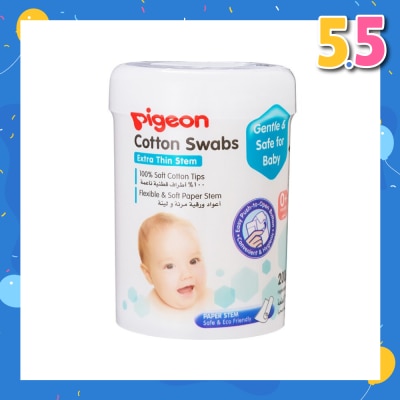 PIGEON Cotton Swabs Thin Stem 200s