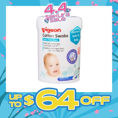 PIGEON - Cotton Swabs Thin Stem 200s