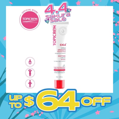 TOPICREM - Cica Soothing Cream (Repairs Skin And Moisturizes For 24 Hours) 40ml