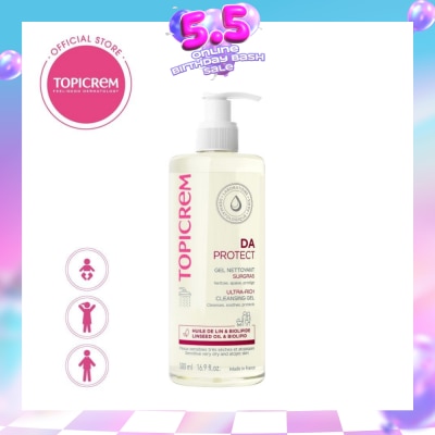 TOPICREM - Da Ultra Rich Cleansing Gel (For Daily Cleansing Of Very Dry And Sensitive Skin) 500ml