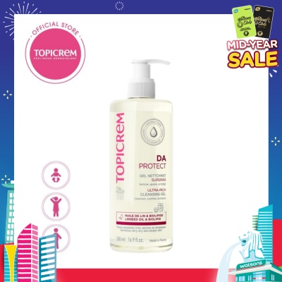 TOPICREM Da Ultra Rich Cleansing Gel (For Daily Cleansing Of Very Dry And Sensitive Skin) 500ml