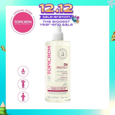 TOPICREM Da Ultra Rich Cleansing Gel (For Daily Cleansing Of Very Dry And Sensitive Skin) 500ml
