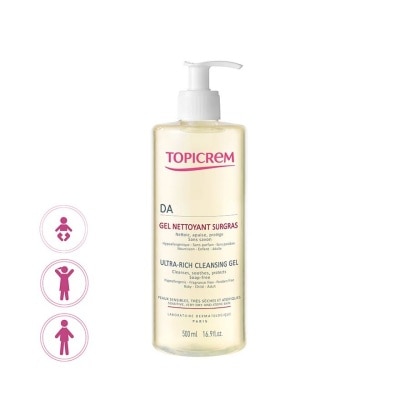 TOPICREM Da Ultra Rich Cleansing Gel (For Daily Cleansing Of Very Dry And Sensitive Skin) 500ml