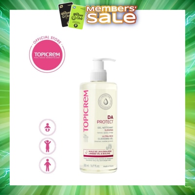 TOPICREM - Da Ultra Rich Cleansing Gel (For Daily Cleansing Of Very Dry And Sensitive Skin) 500ml
