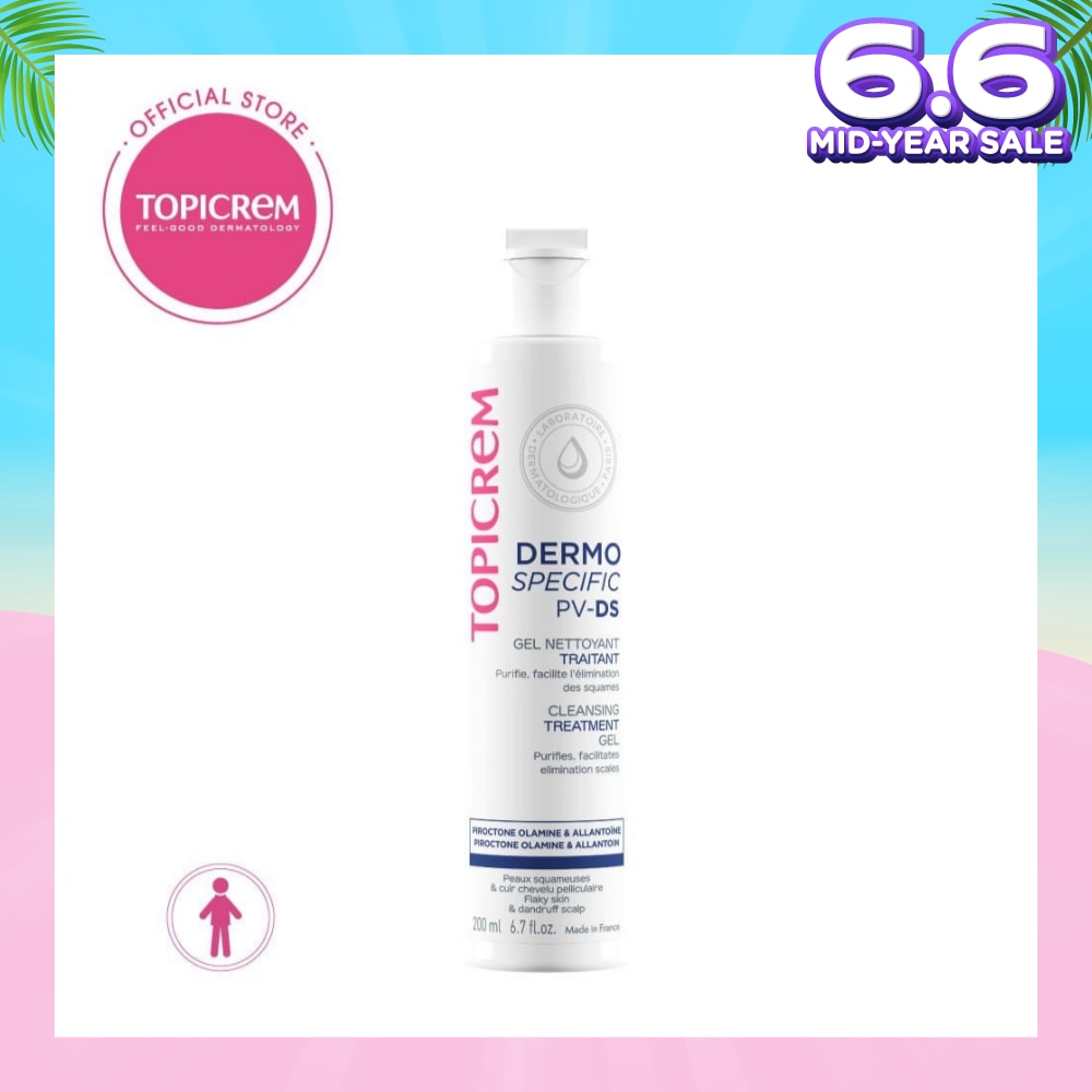 TOPICREM Pv/Ds Cleansing Gel (Cleanse The Body And Hair Of Newborns, Babies And Young Children) 200ml