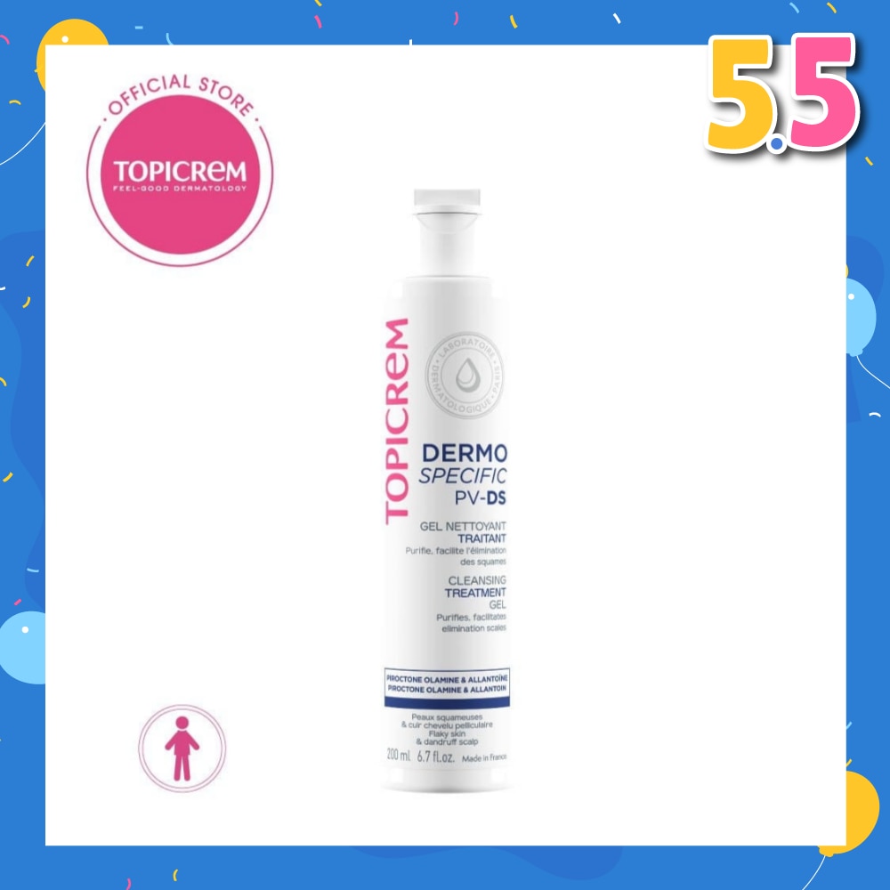 TOPICREM Pv/Ds Cleansing Gel (Cleanse The Body And Hair Of Newborns, Babies And Young Children) 200ml