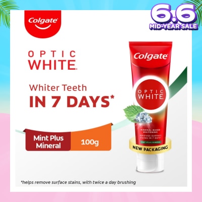 COLGATE Optic White Sparkling White Toothpaste 100g