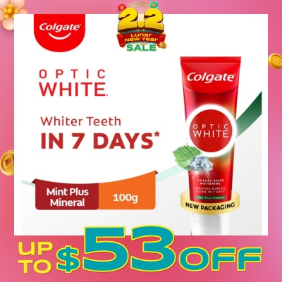 COLGATE Optic White Sparkling White Toothpaste 100g