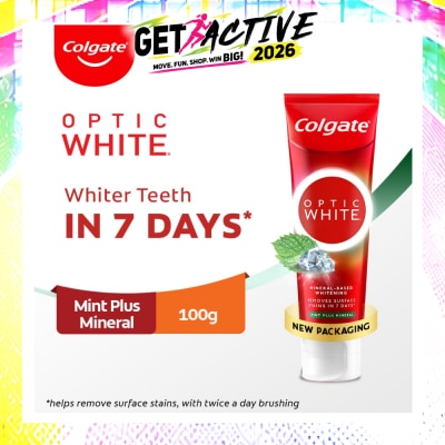 COLGATE - Optic White Mint Plus Mineral Toothpaste 100g image