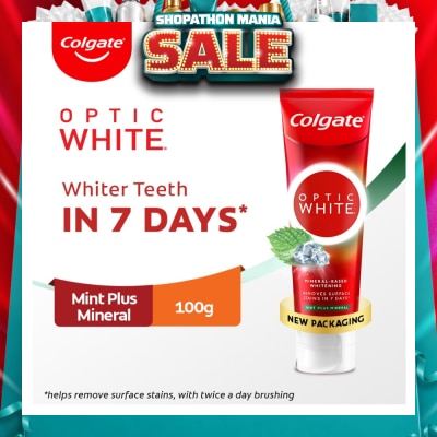 COLGATE - Optic White Mint Plus Mineral Toothpaste 100g