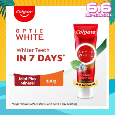 COLGATE Optic White Sparkling White Toothpaste 100g