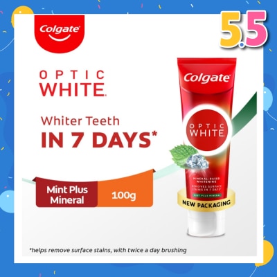 COLGATE Optic White Sparkling White Toothpaste 100g