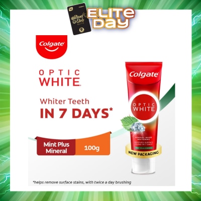 COLGATE - Optic White Mint Plus Mineral Toothpaste 100g