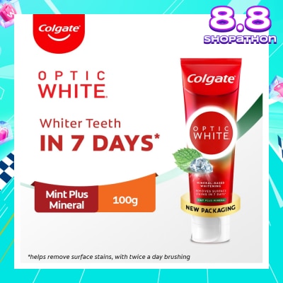 COLGATE Optic White Sparkling White Toothpaste 100g