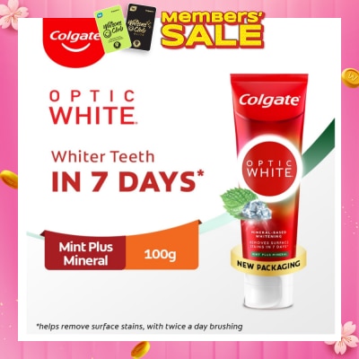 COLGATE Optic White Sparkling White Toothpaste 100g