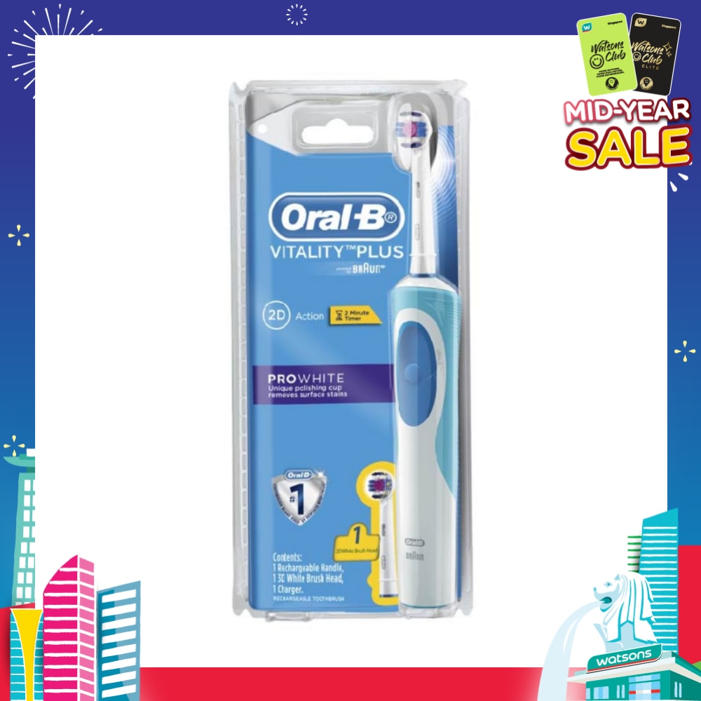 Vitality Plus Prowhite Rechargeable Electric Toothbrush
