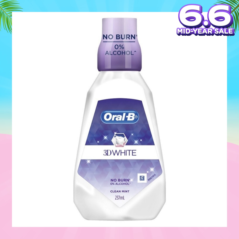 3D White Clean Mint Mouthwash 237ml