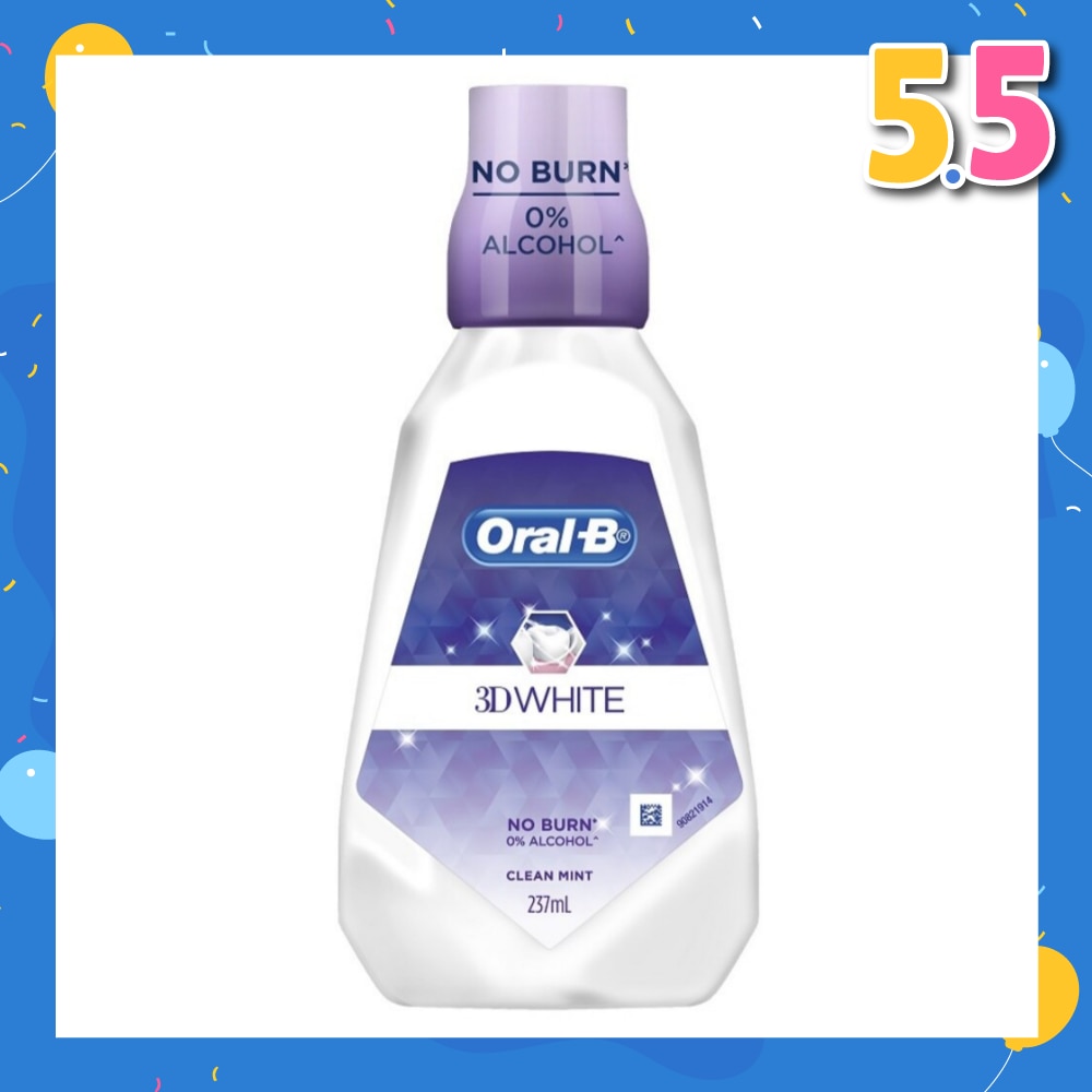 3D White Clean Mint Mouthwash 237ml
