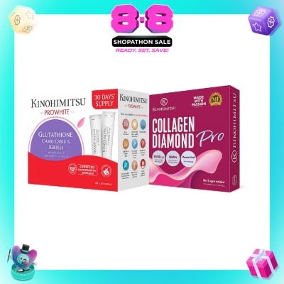 KINOHIMITSU - Collagen Diamond Pro Skin Beauty Supplement Sachet 25g x 15s: