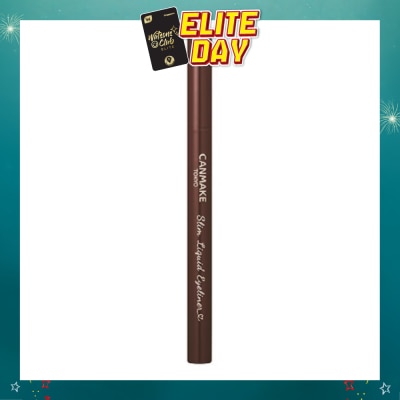 CANMAKE - Slim Liquid Eyeliner 02 Brown 1s