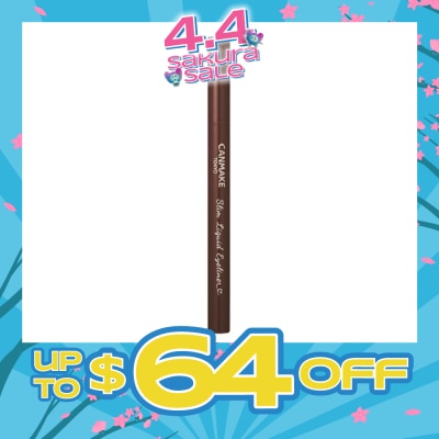 CANMAKE - Slim Liquid Eyeliner 02 Brown 1s