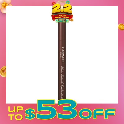 CANMAKE Slim Liquid Eyeliner 02 Brown 1s