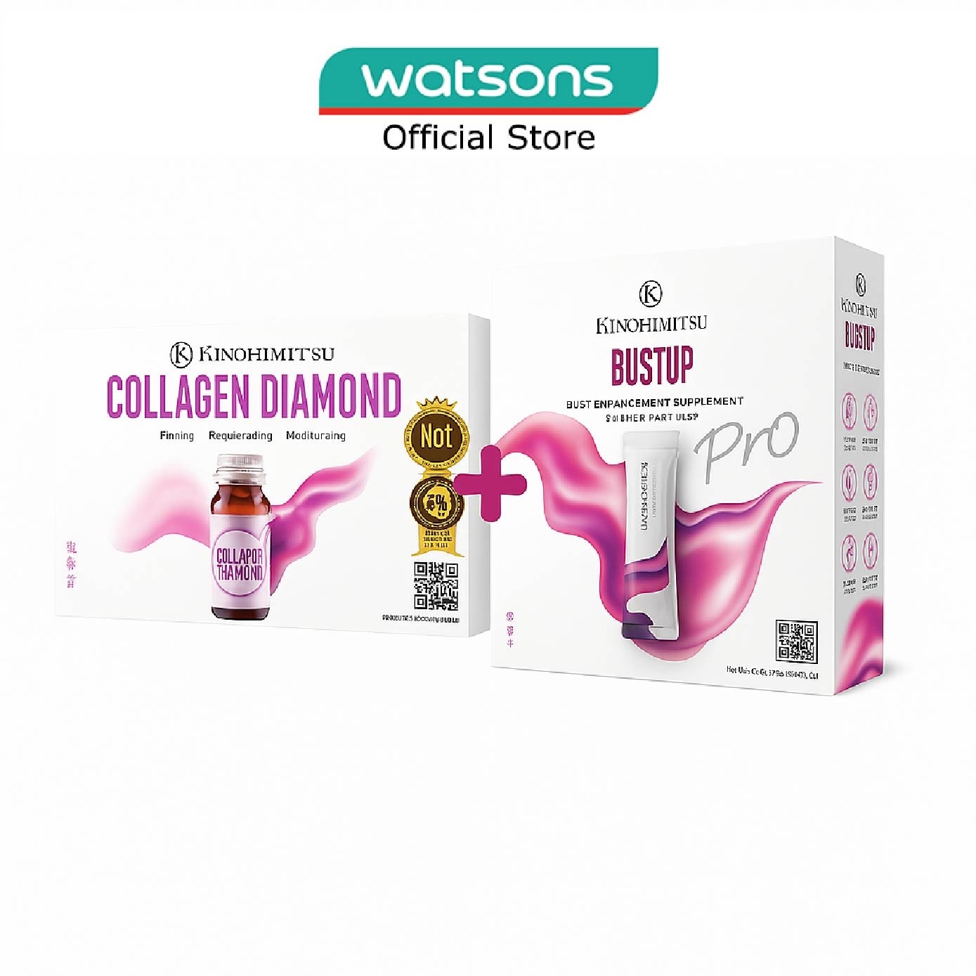 Collagen Diamond 5300 + Bust Up Pro Enhancement Bundle Set 1s