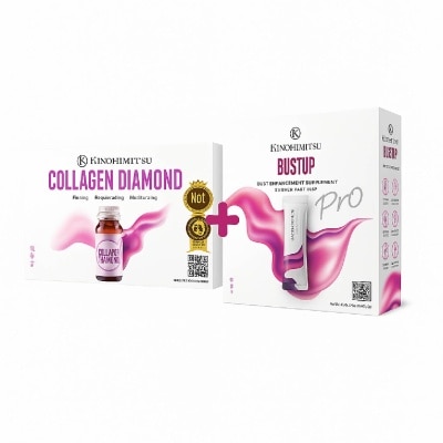 KINOHIMITSU - Collagen Diamond 5300 + Bust Up Pro Enhancement Bundle Set 1s