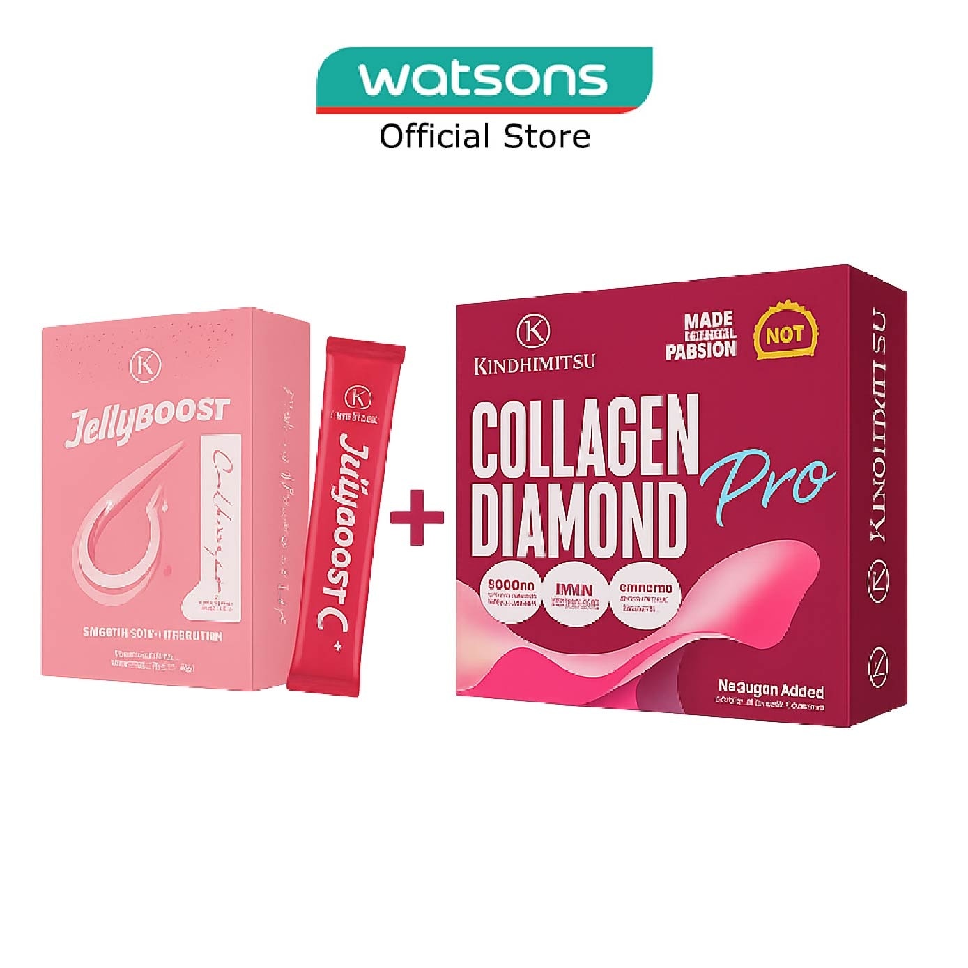 Diamond Pro & JellyBoost Collagen Supplement Bundle Set 1s