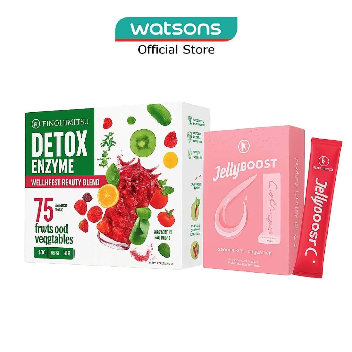 JellyBoost Collagen + Detox Enzyme Bundle Set 1s