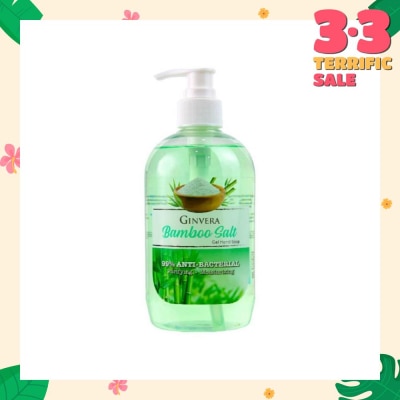 GINVERA Bamboo Salt Gel Anti-Bacterial Hand Soap (Purifying and Moisturizing) 500g