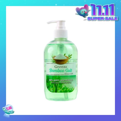 GINVERA Bamboo Salt Gel Anti-Bacterial Hand Soap (Purifying and Moisturizing) 500g