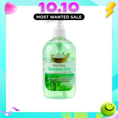 GINVERA Bamboo Salt Gel Anti Bacterial Hand Soap (Purifying and Moisturizing) 500g image