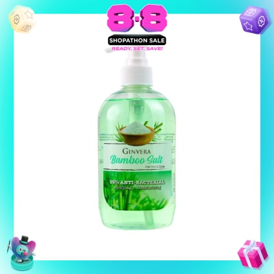 GINVERA - Bamboo Salt Gel Anti-Bacterial Hand Soap (Purifying and Moisturizing) 500g