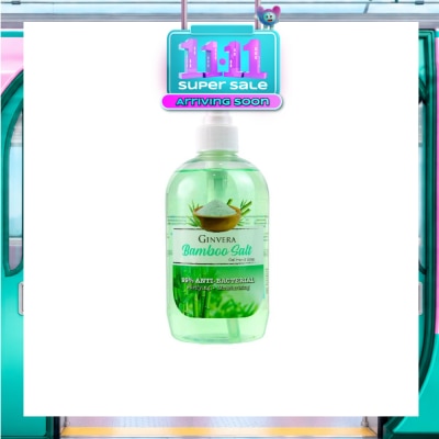 GINVERA Bamboo Salt Gel Anti Bacterial Hand Soap (Purifying and Moisturizing) 500g image