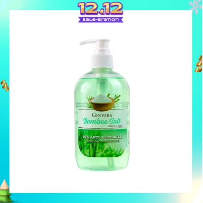 GINVERA Bamboo Salt Gel Anti-Bacterial Hand Soap (Purifying and Moisturizing) 500g
