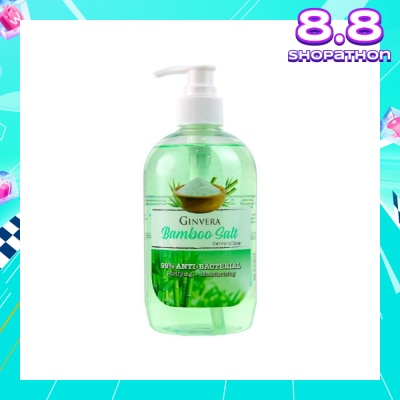 GINVERA Bamboo Salt Gel Anti-Bacterial Hand Soap (Purifying and Moisturizing) 500g