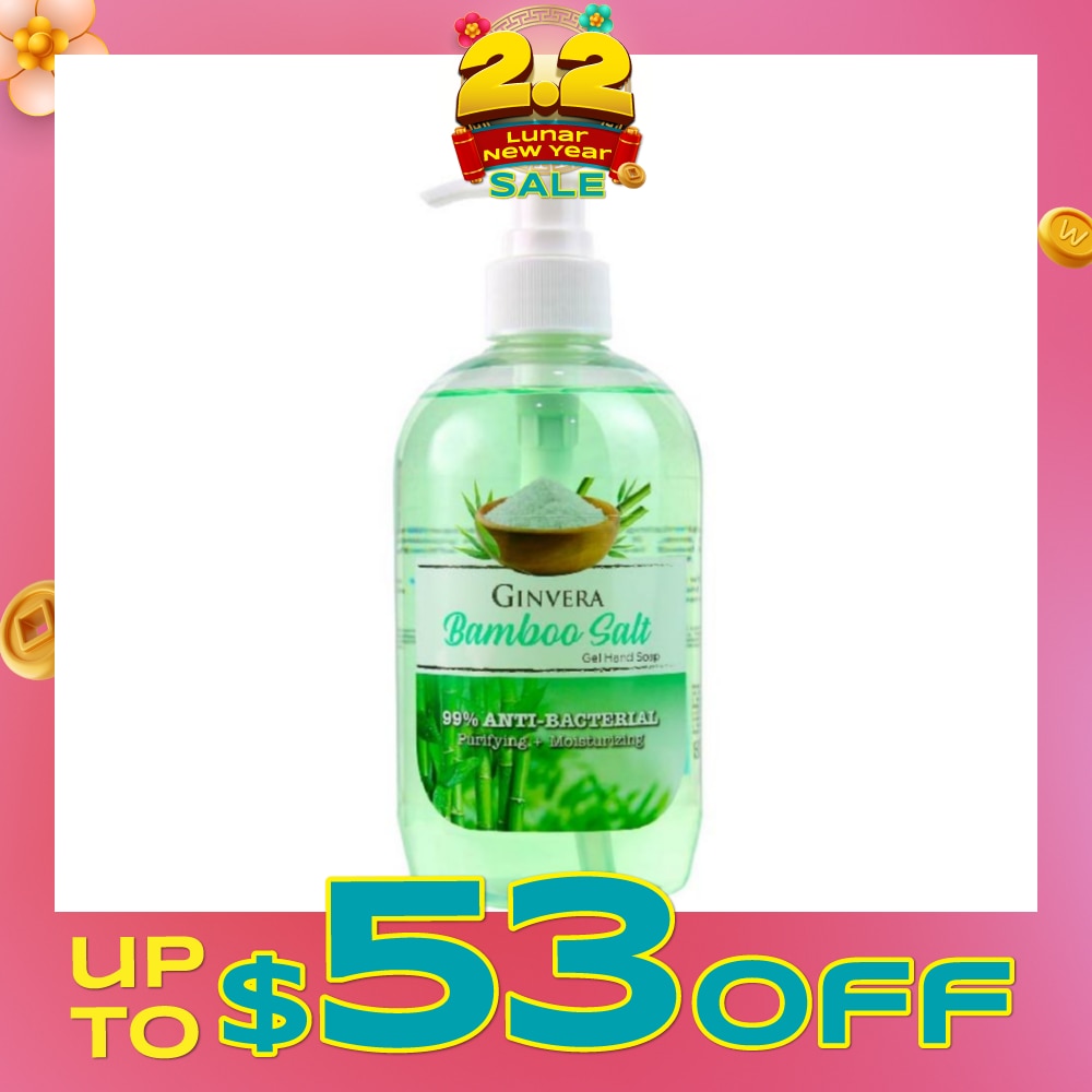 Bamboo Salt Gel Anti-Bacterial Hand Soap (Purifying and Moisturizing) 500g